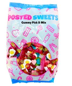 700g pick and mix bag filled with assorted gummy sweets from Posted Sweets