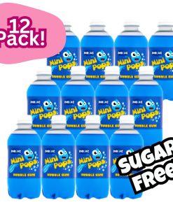 Zodiac Mini Pops Bubblegum Bottles 330ml x12
