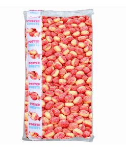 1kg bulk bag of Posted Sweets boiled rhubarb and custard hard-boiled sweets.