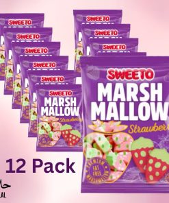Sweeto Strawberry Marshmallow 140g | Bulk Box of 12